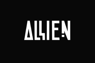 Allien Font: A Modern Display Typeface for Creative Crafters