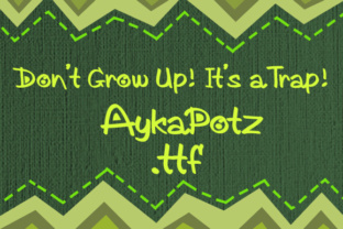 AykaPotz: A Fun Font for a Whimsical Web Design