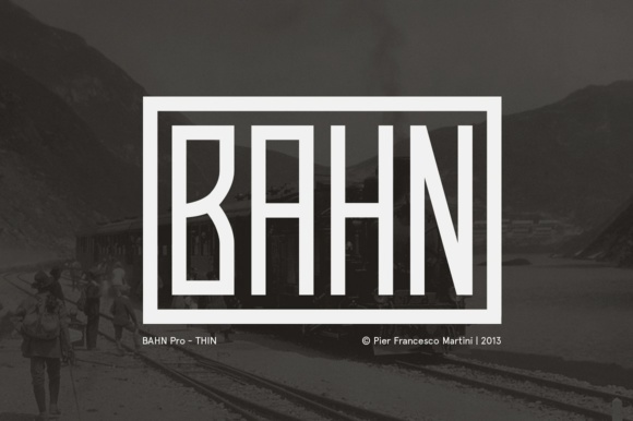 Bahn Pro Thin: A Timeless Display Font for Crafters and Designers