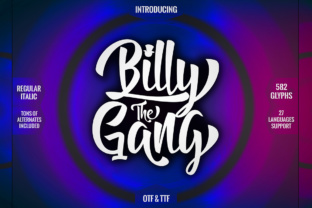 Billy the Gang: A Brush Font for Bold Branding