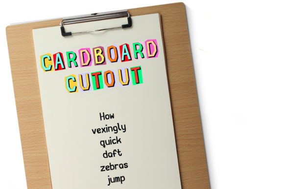 Cardboard Cutout: A Font That Speaks Volumes