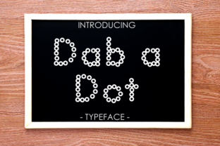 Dab a Dot: A Playful Display Font for Campaign Creativity