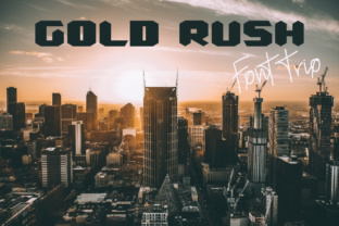 Gold Rush Font Review: A Futuristic Vintage Vibe for Branding