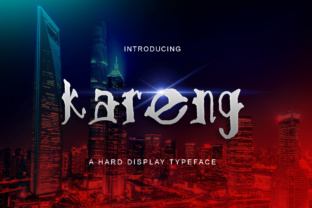 Kareng: A Bold Display Font for Modern Editorial Design