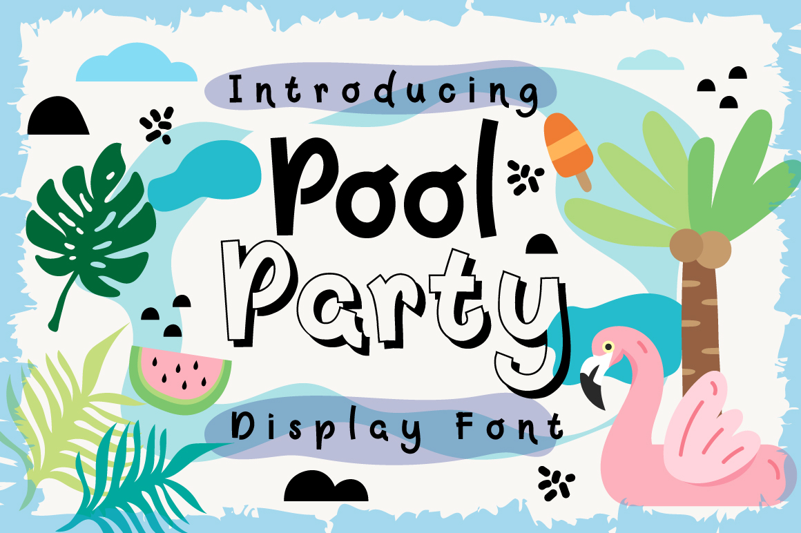 Pool Party Font for Branding and Design