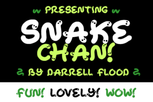 Snake Chan: A Playful Font for Creative Web Design