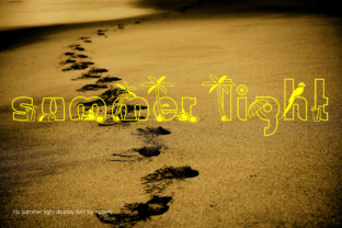 Summer Light Font for Handmade and Seasonal Creations