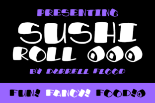 Sushi Roll Font for Editorial Design
